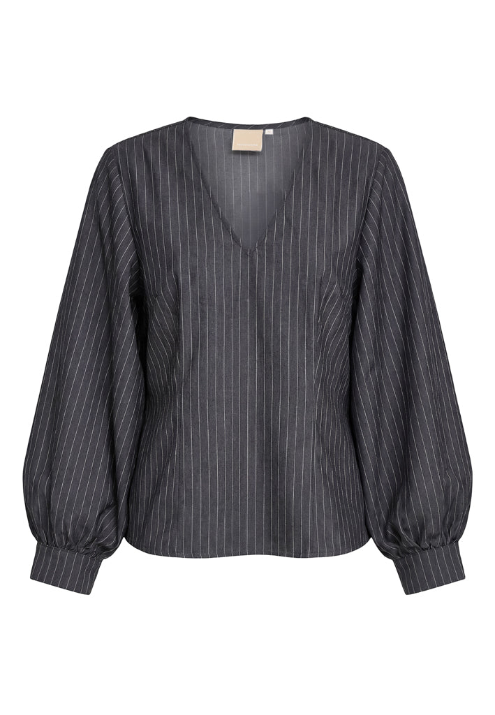 Peppercorn PCTandy Blouse Blouse 127S Dark Grey Mel.St.