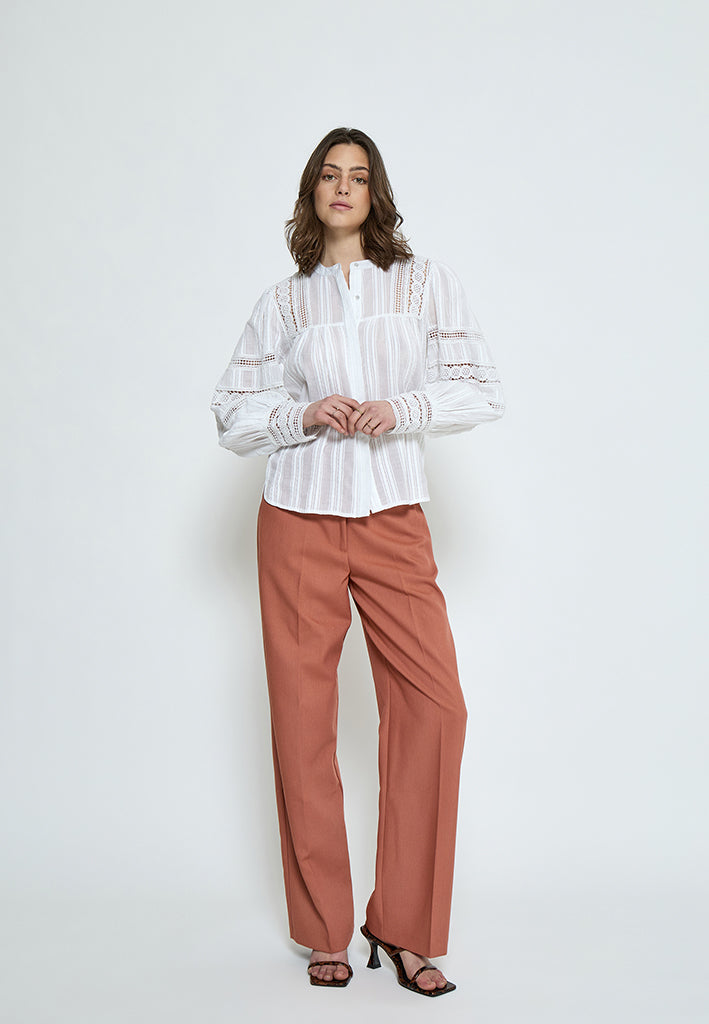 Peppercorn PCTeodora Shirt Shirt 0001 White