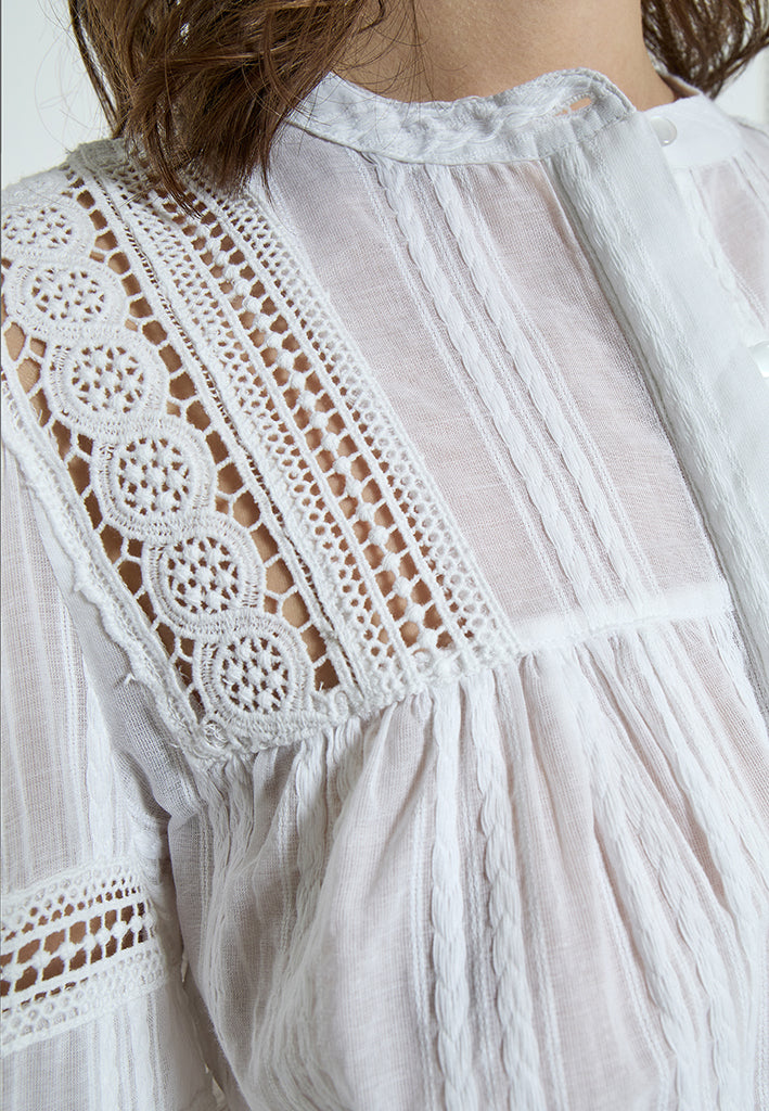 Peppercorn PCTeodora Shirt Shirt 0001 White