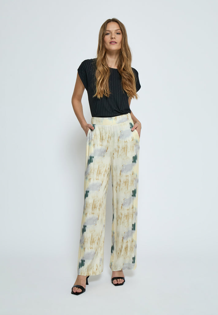 Peppercorn PCThilde Pants Pant 4363P Safari Sand Print