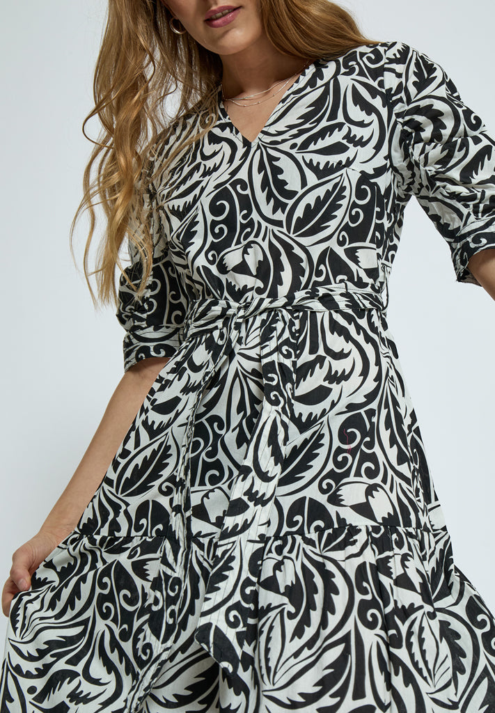 Peppercorn PCTomina Maxi Dress Dress 9000P Black Print