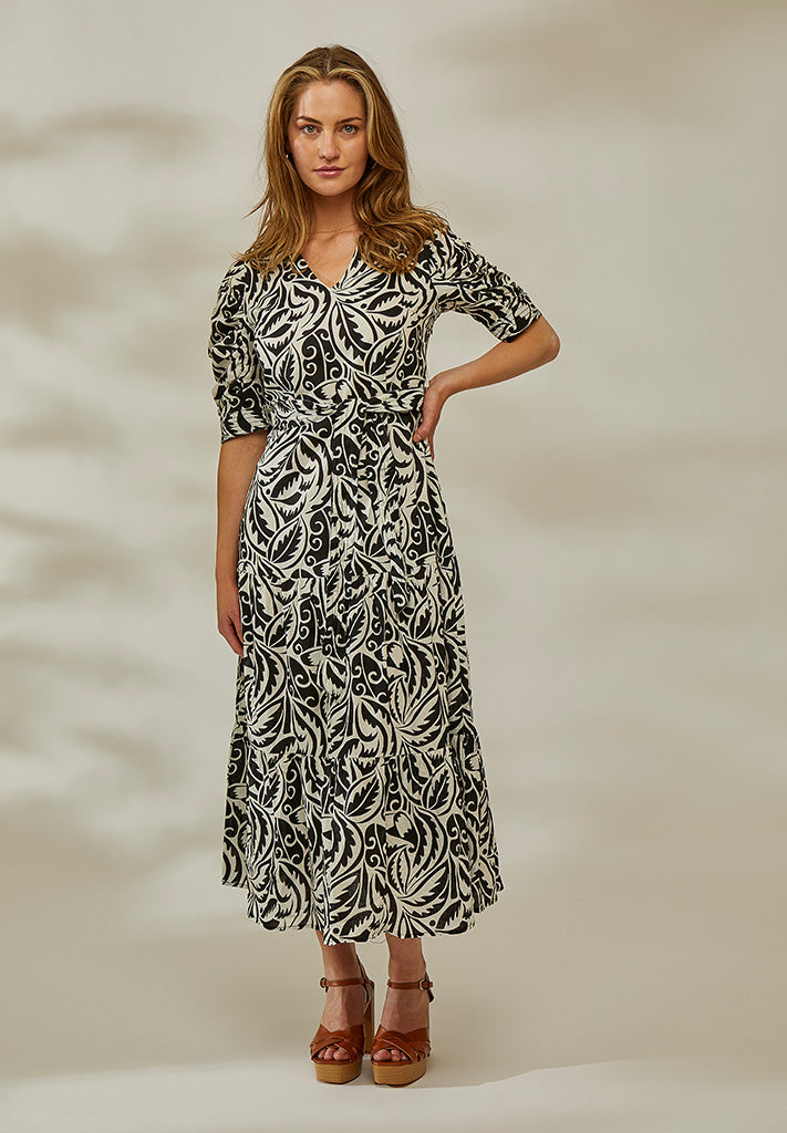 Peppercorn PCTomina Maxi Dress Dress 9000P Black Print