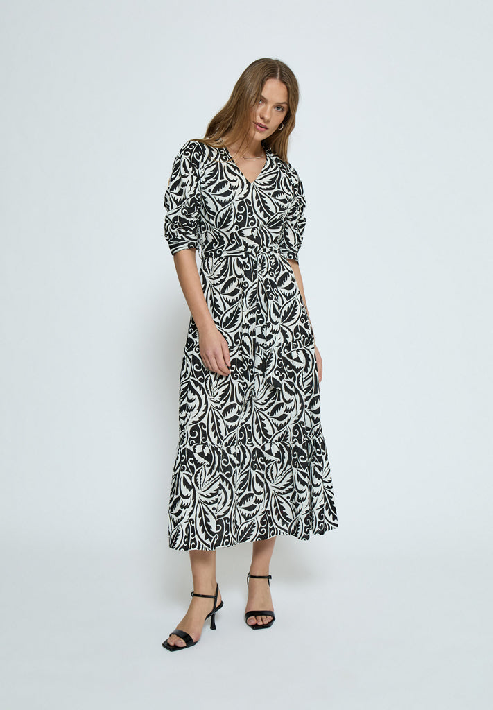 Peppercorn PCTomina Maxi Dress Dress 9000P Black Print