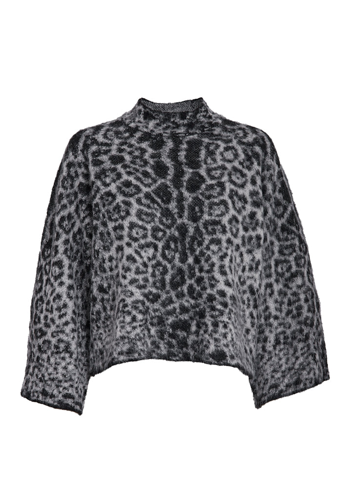 Peppercorn PCTorie GRS Pullover Pullover 167J Dark Grey Jacqaurd