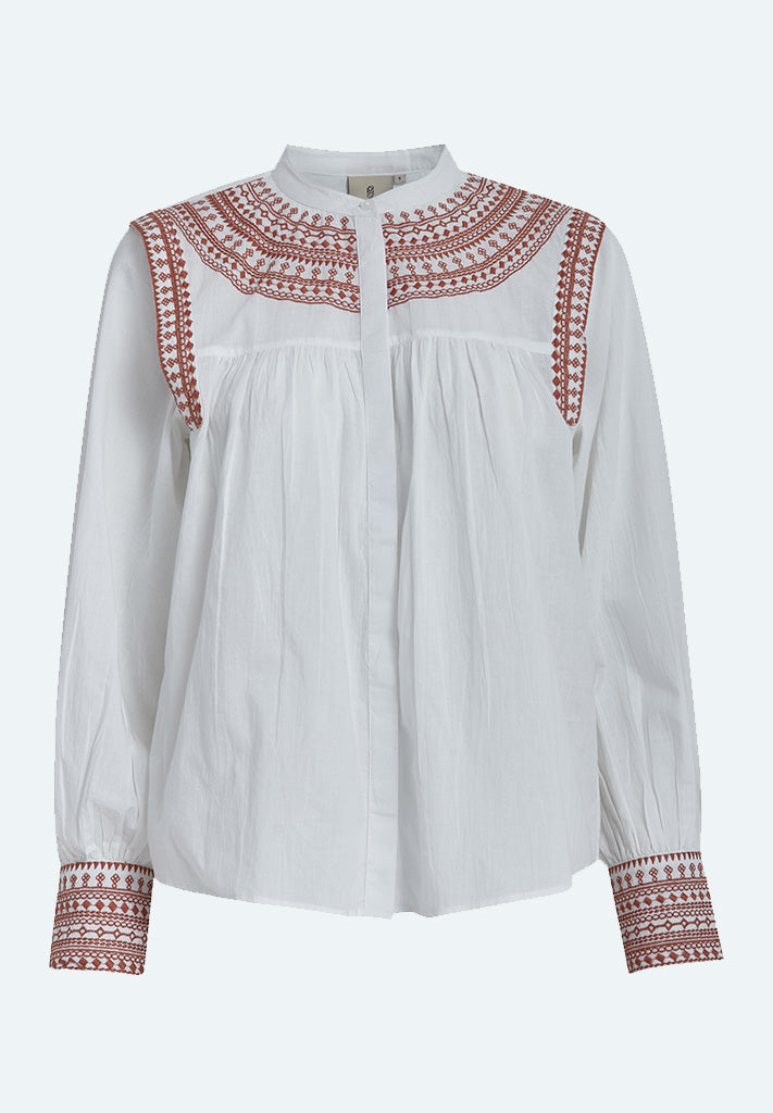 Peppercorn PCTorvi Shirt Shirt 6308P Mecca Orange Print