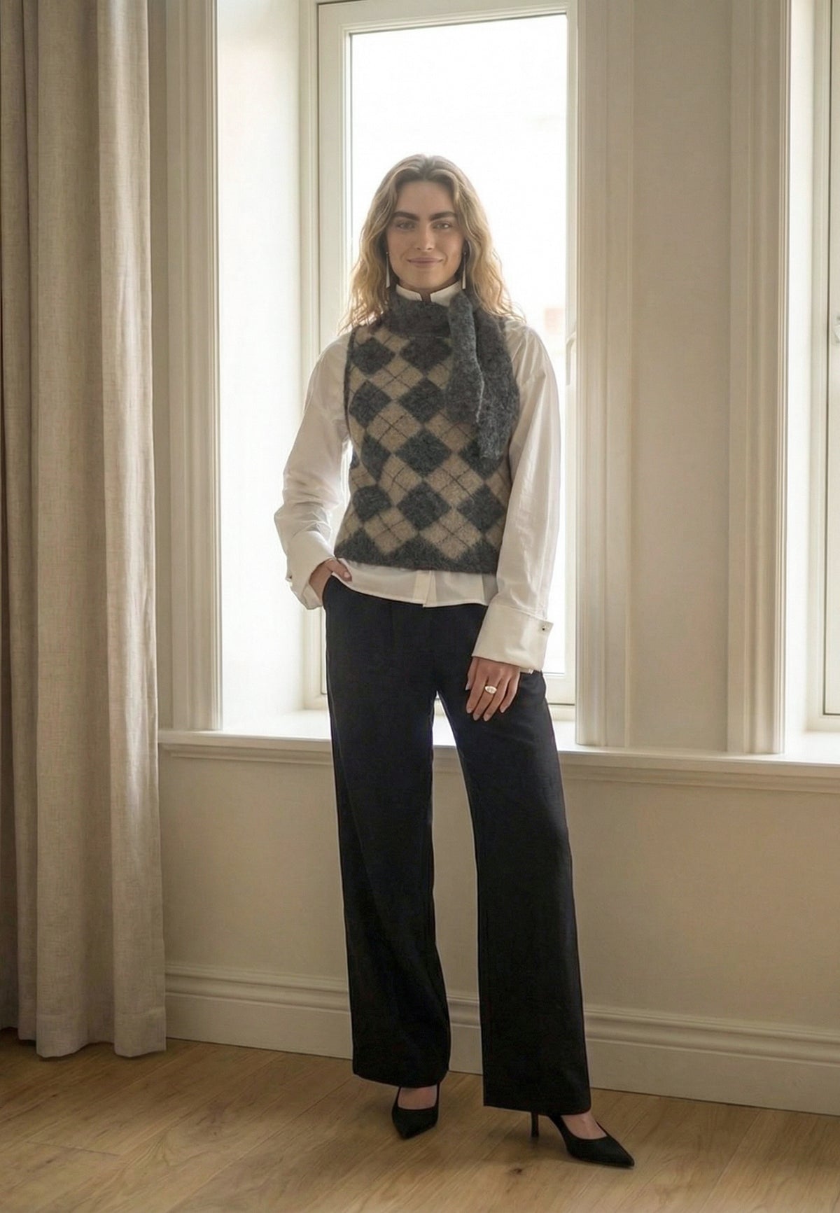 Peppercorn PCTosca Pant Pant 9000M Black Melange