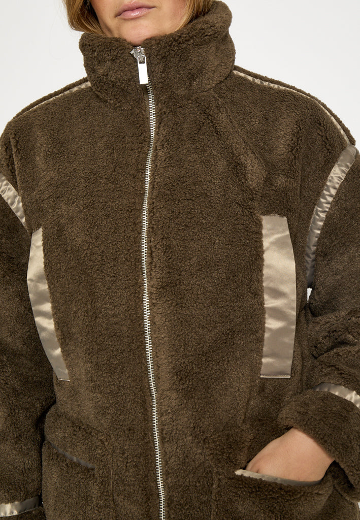 Peppercorn PCZoey Coat Coat 5020 CROCODILE GREEN