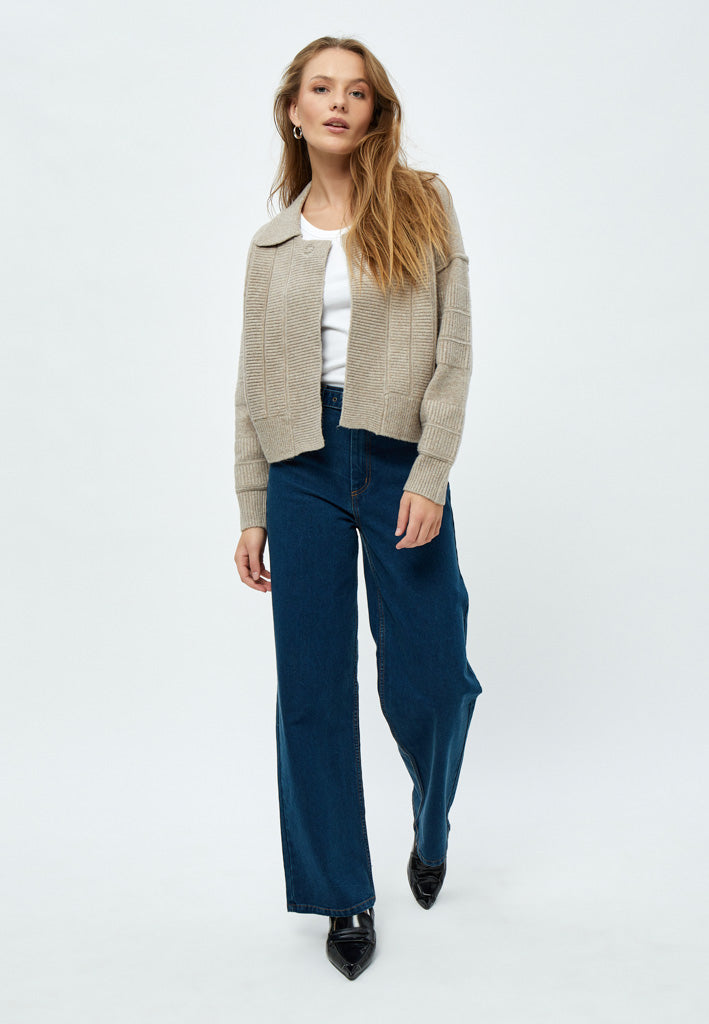 Peppercorn Pam GRS Knit Cardigan Cardigans 2105 Feather Gray
