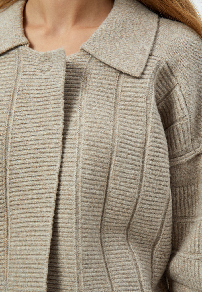 Peppercorn Pam GRS Knit Cardigan Cardigans 2105 Feather Gray