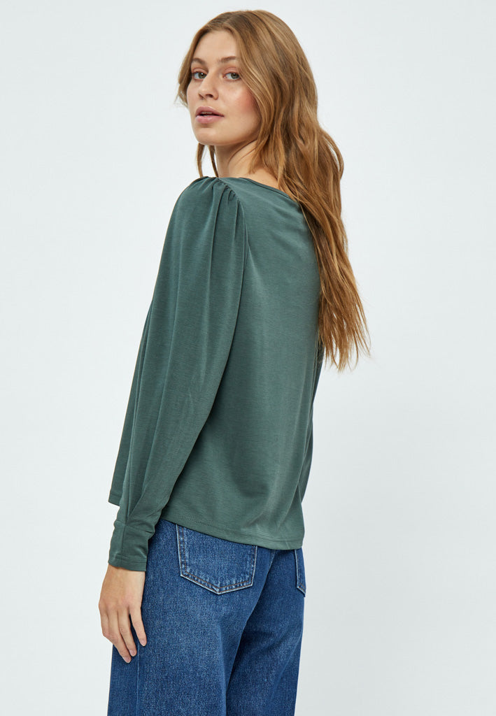 Minus Reyna Modal Blouse Blouse 4112 Jungle Green