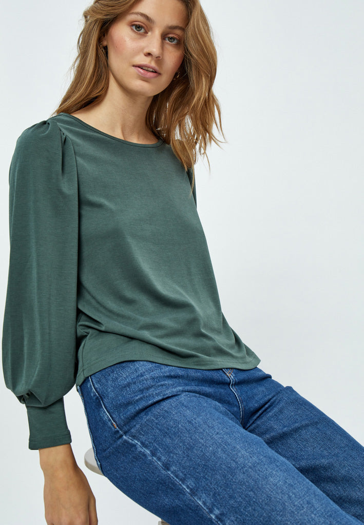 Minus Reyna Modal Blouse Blouse 4112 Jungle Green