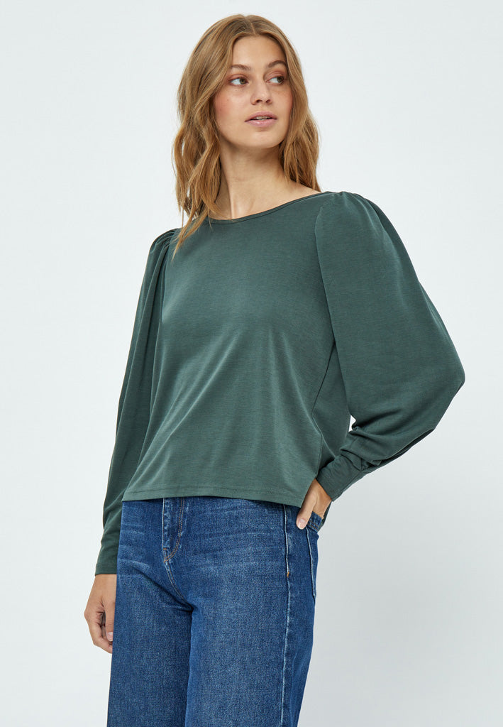 Minus Reyna Modal Blouse Blouse 4112 Jungle Green
