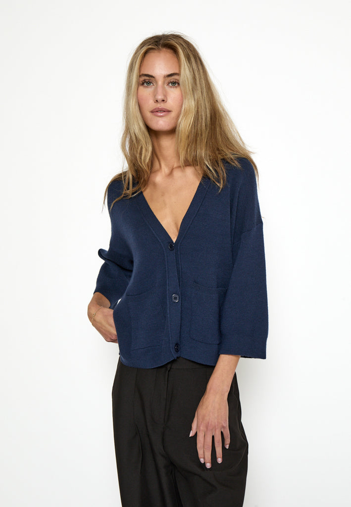 Peppercorn Rosalia Knit Cardigan Cardigans 1550 NAVY