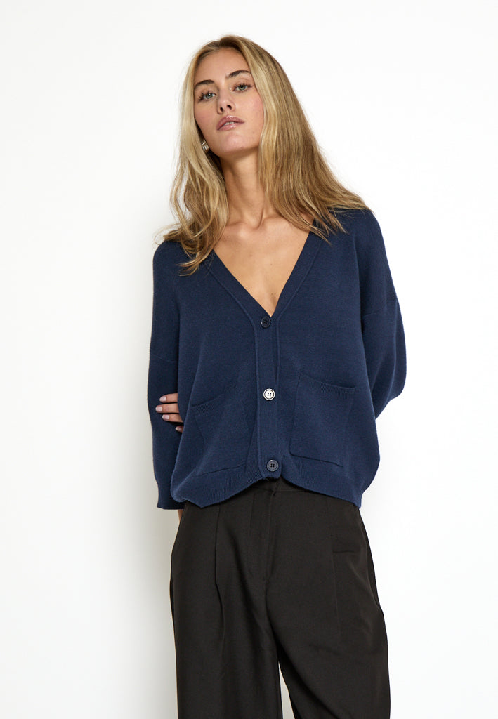 Peppercorn Rosalia Knit Cardigan Cardigans 1550 NAVY