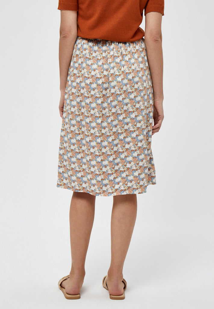 Minus Silje skirt Skirt 9312P Flower Paint Print