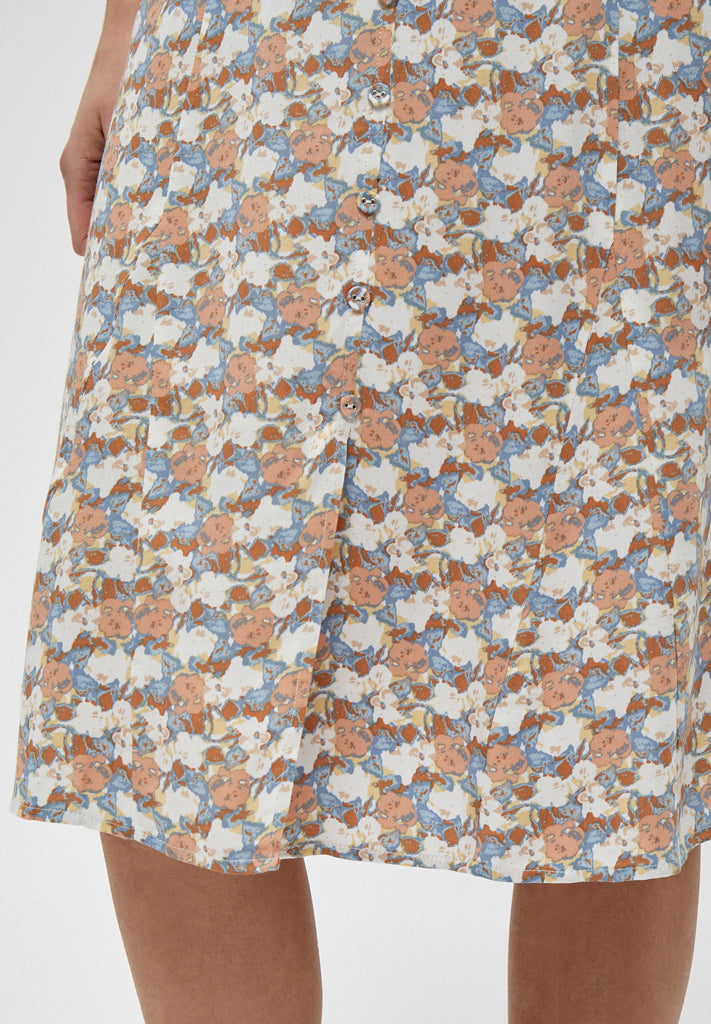 Minus Silje skirt Skirt 9312P Flower Paint Print
