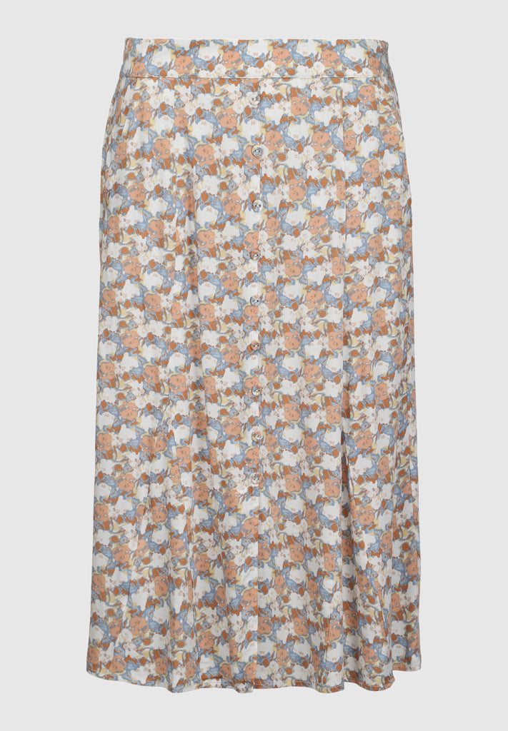 Minus Silje skirt Skirt 9312P Flower Paint Print