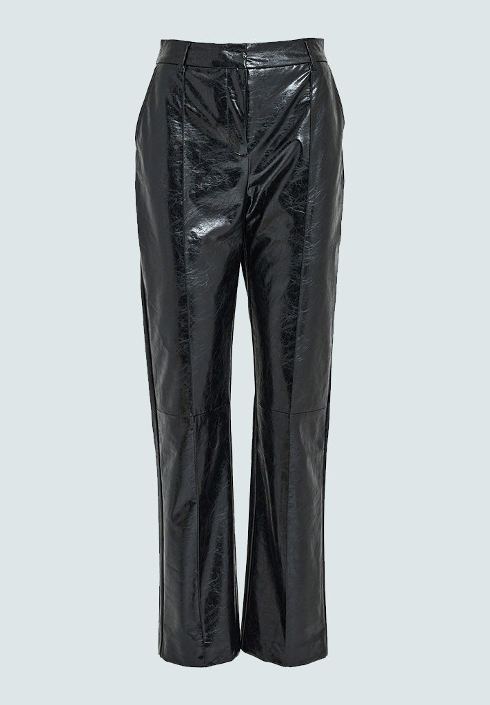 Minus Agathe PU Pant Pant 100 Black