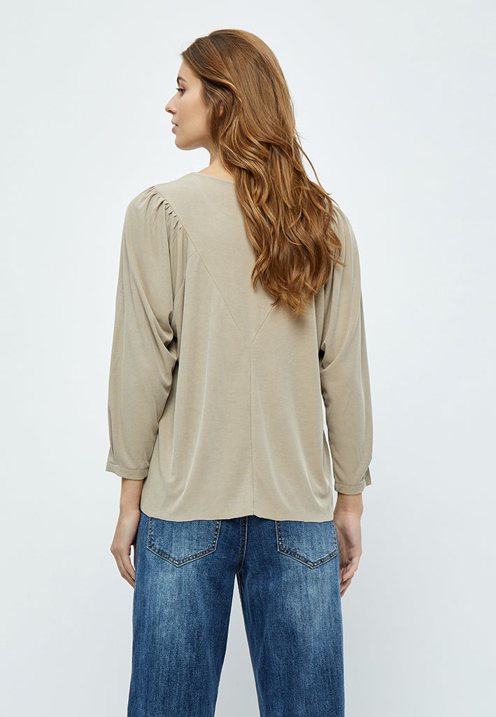 Desires Amalia 3/4 Sleeve T-shirt T-Shirt 0021 Cobblestone