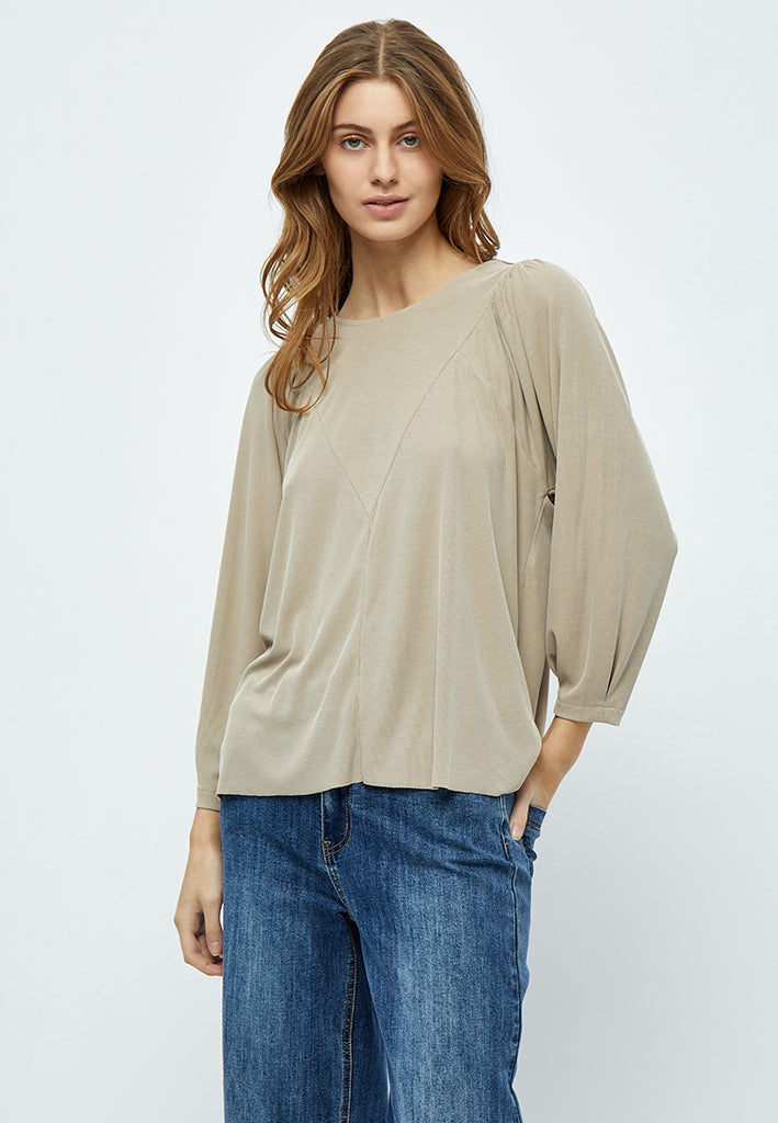 Desires Amalia 3/4 Sleeve T-shirt T-Shirt 0021 Cobblestone