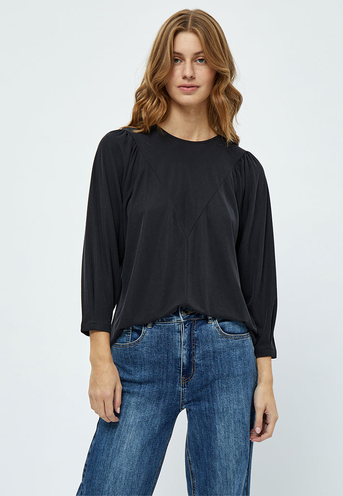 Desires Amalia 3/4 Sleeve T-shirt T-Shirt 9000 Black