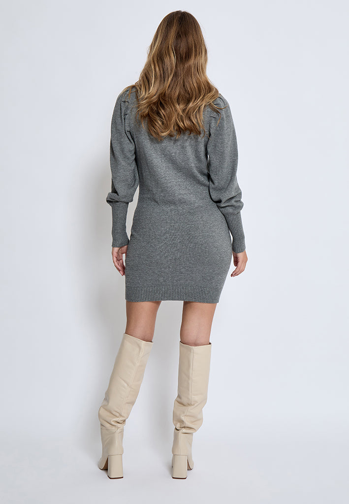 Peppercorn Anissa Dress Dress 126M Steel Grey Melange