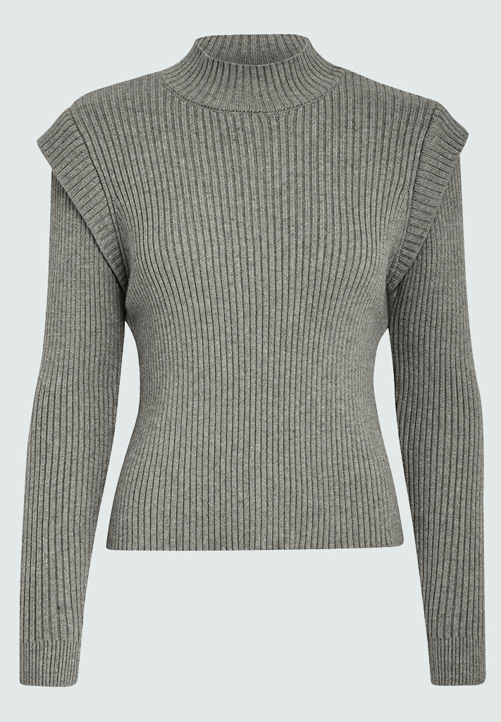 Minus Avaline Knit Pullover Pullover 148M Gunmetal Melange