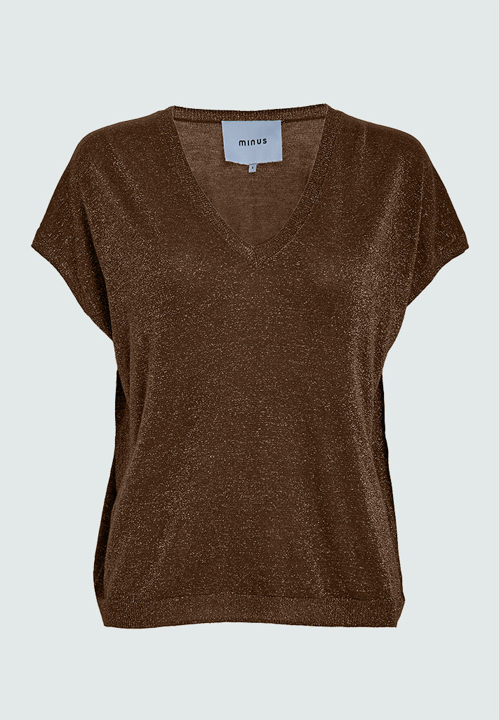 Minus Carlina Knit T-Shirt T-Shirt 5064MET Carafe Metallic
