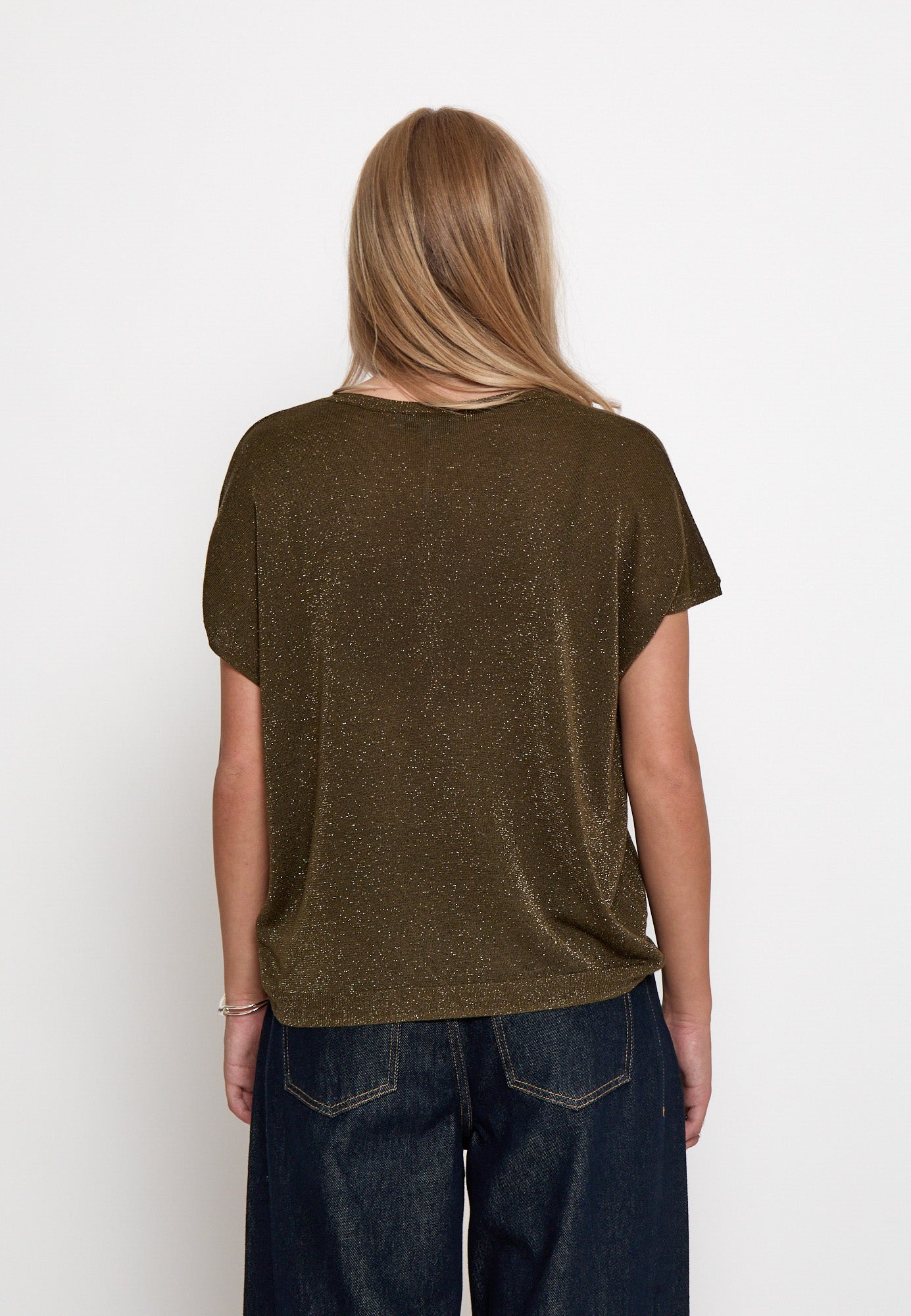 Minus Carlina Knit T-Shirt T-Shirt 5168MET Beech Green Met.