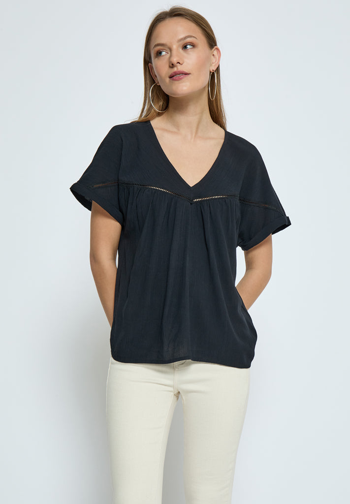Desires DSAggi V Blouse Blouse 9000 Black