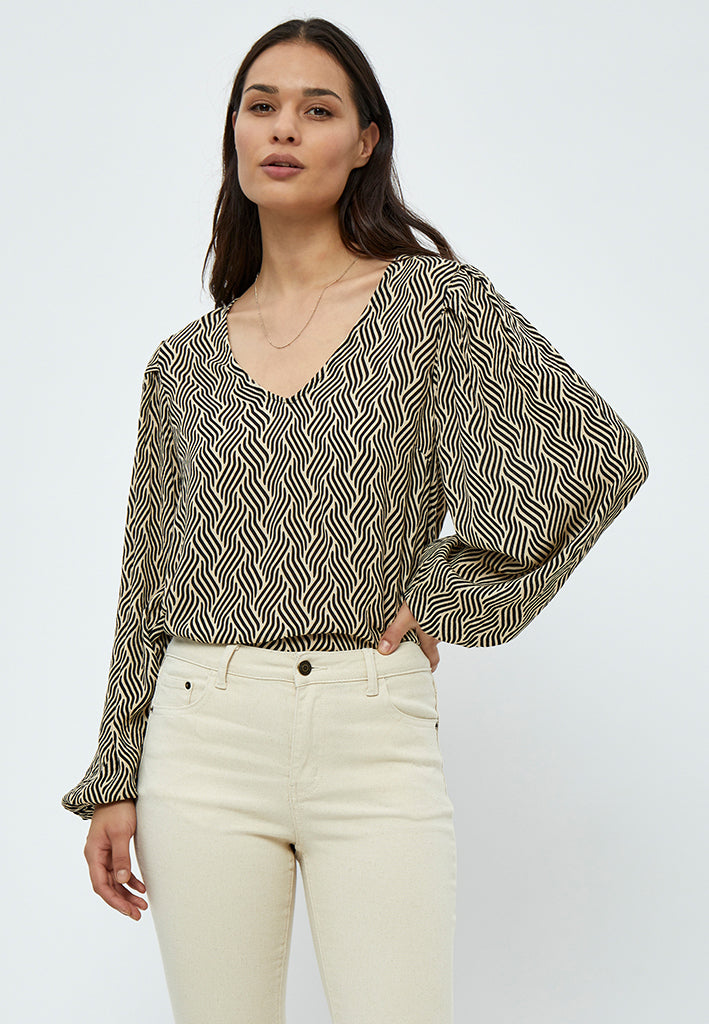Desires DSAmalie Blouse Blouse 9000P Black Print