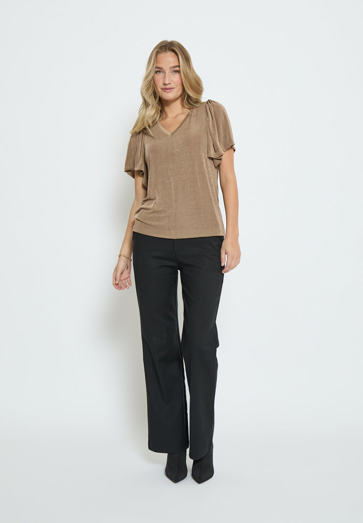 Desires DSBob Flounce Top T-Shirt 5074 Pine Bark