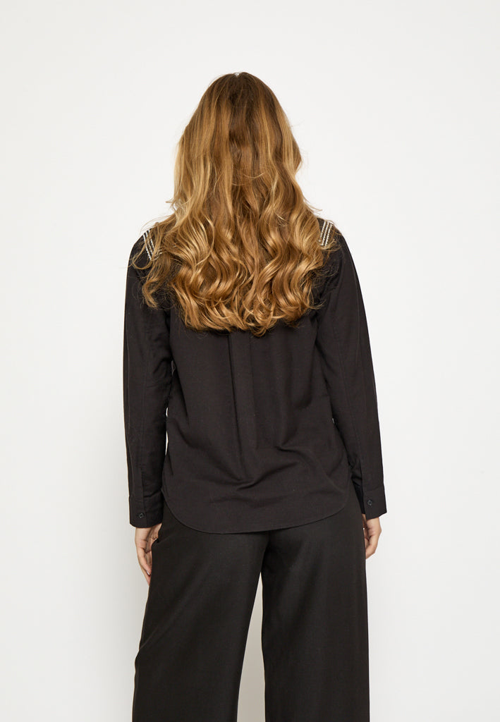 Desires DSCharlene Embroidery Shirt Shirt 9000 Black