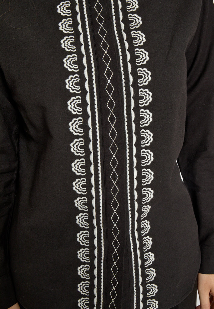 Desires DSCharlene Embroidery Shirt Shirt 9000 Black