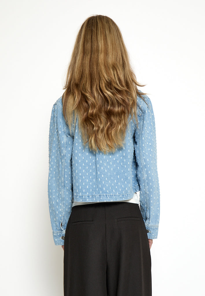 Desires DSDaniella Cropped Denim Jacket Jacket 9600 Light Blue Wash