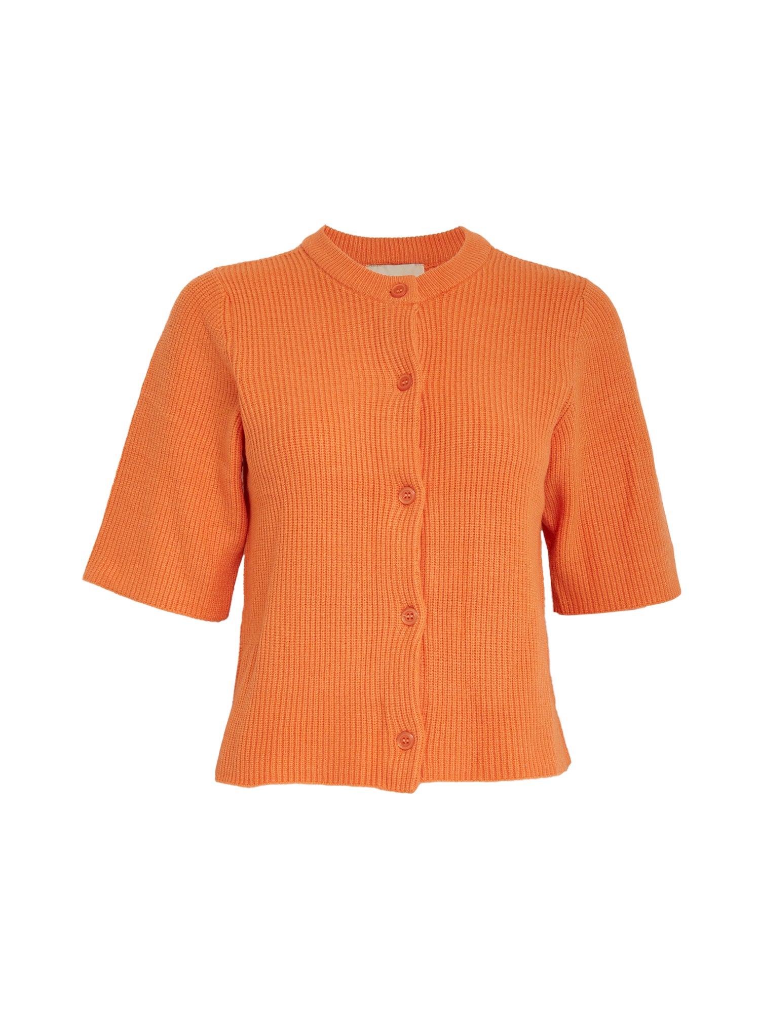 Desires DSDelta Short Sleeve Knit Cardigan Cardigans 6121 Nectarine Orange