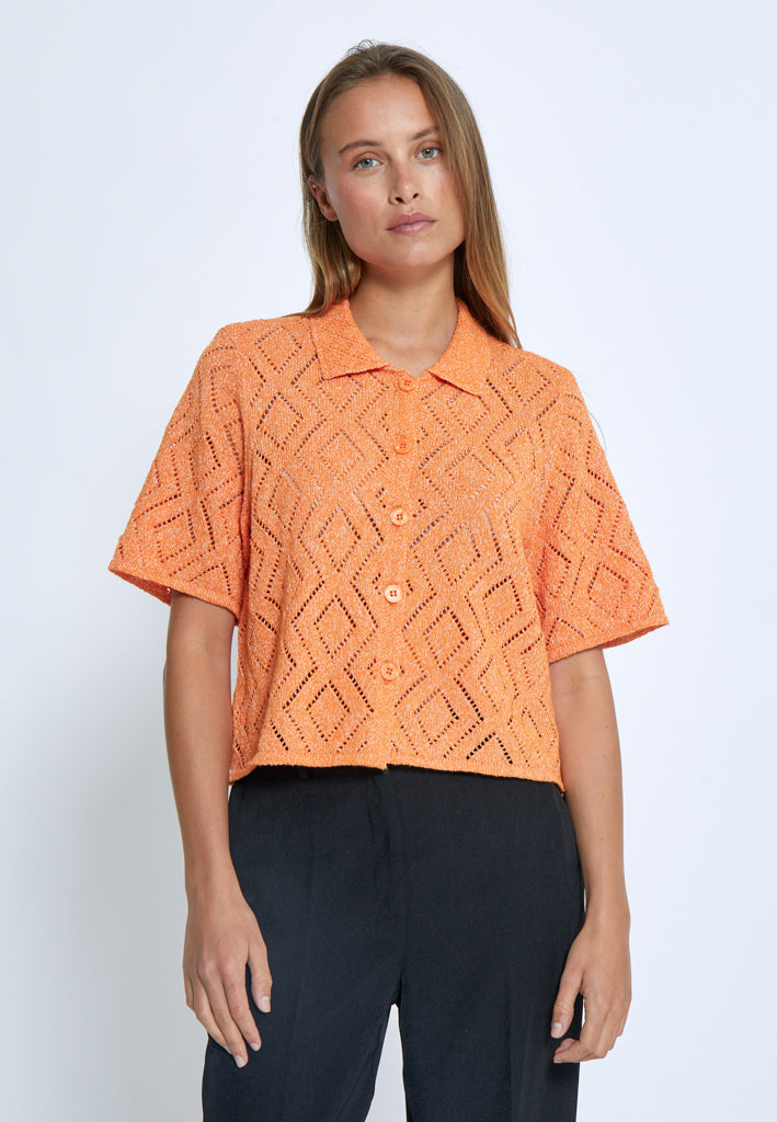 Desires DSElsa Crochet Shirt Shirt 6511 Russet Orange