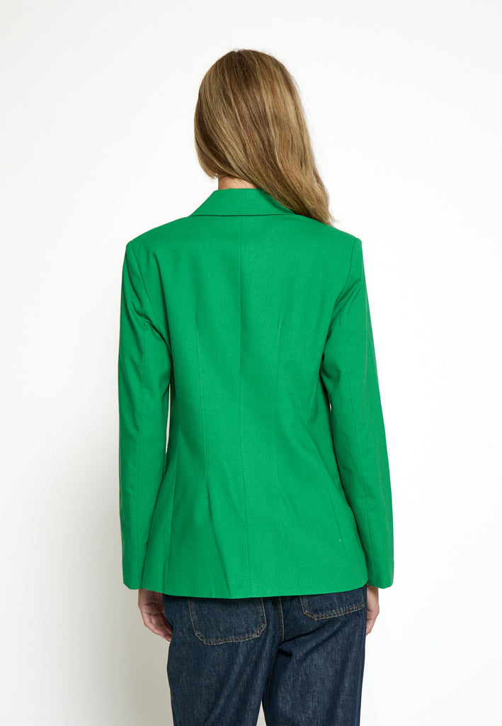 Desires DSEmily Linen Blazer Blazer 4419 Ming Green