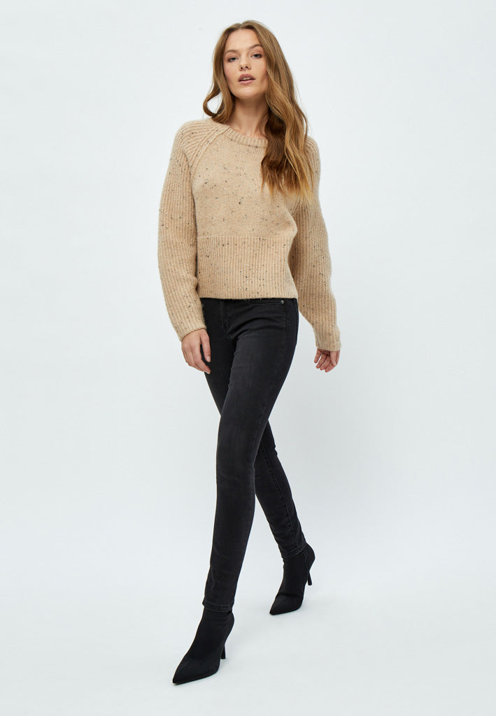 Desires DSEmmy Raglan Crop Knit Pullover Pullover 1915 Cement