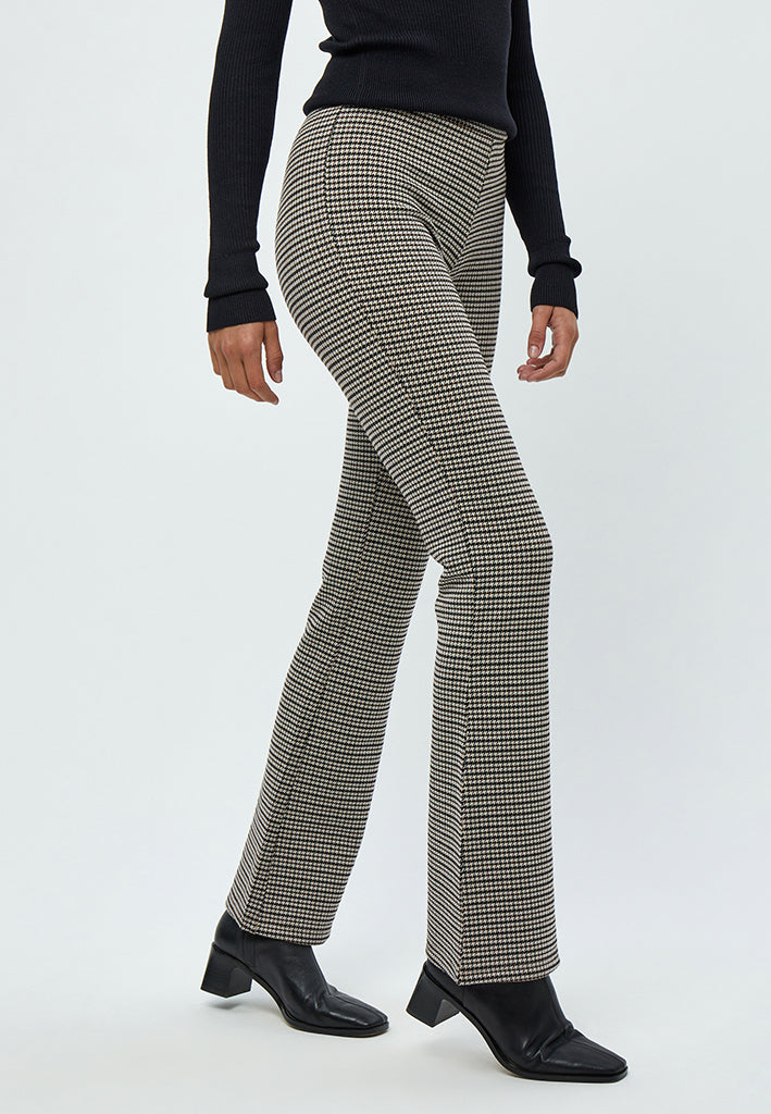 Desires DSEninna Flared Leggings Leggings 5076C Apple Butter Brown Checked