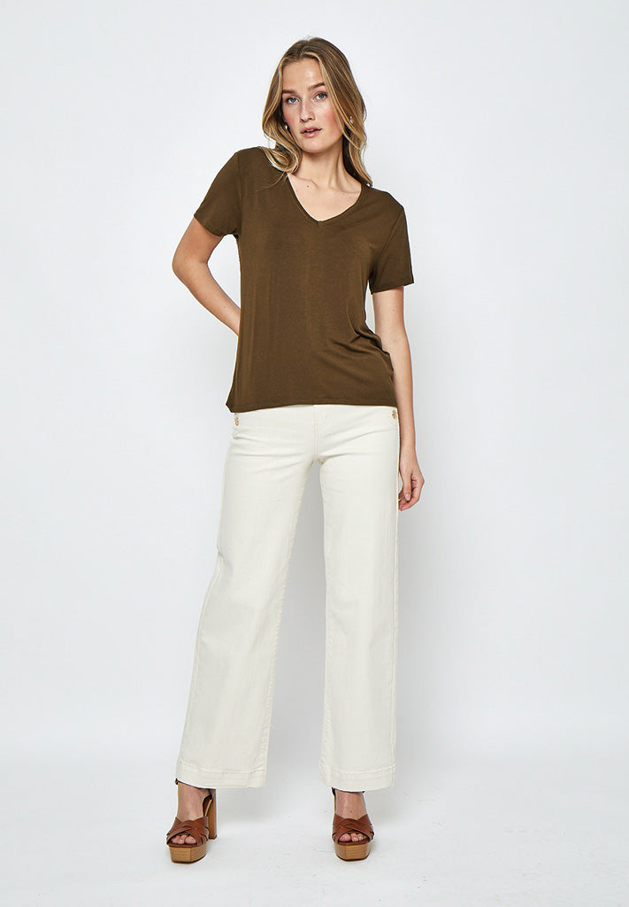 Desires DSEven Top T-Shirt 5168 Beech Green