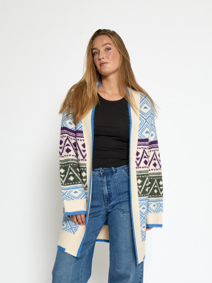Desires DSFija Long Sleeve Knit Cardigan Cardigans 1003 Azure Blue