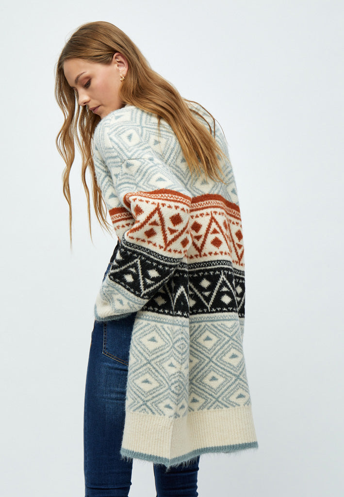 Desires DSFija Long Sleeve Knit Cardigan Cardigans 3840J Mineral Grey