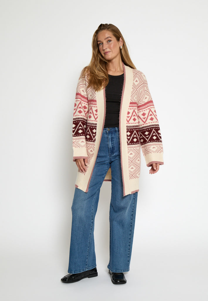 Desires DSFija Long Sleeve Knit Cardigan Cardigans 4900 Zephyr Rose