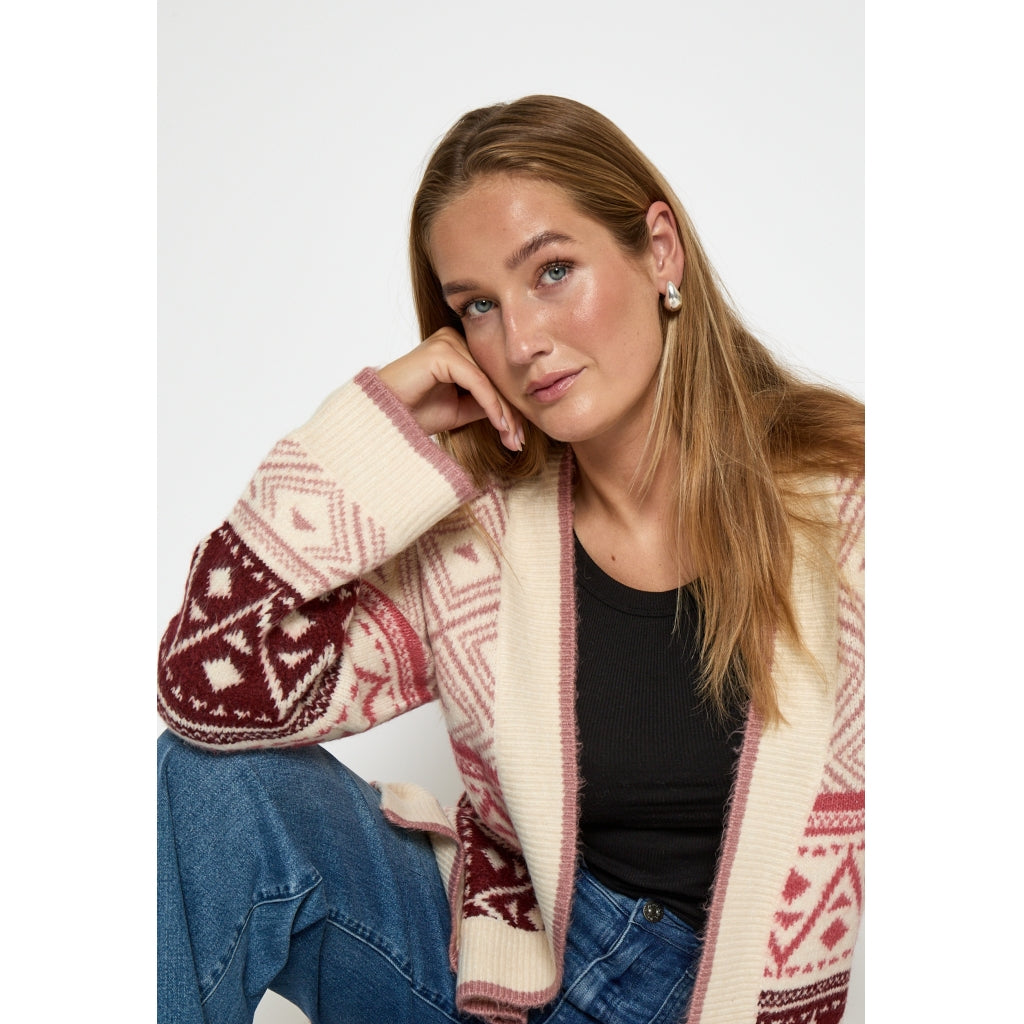Desires DSFija Long Sleeve Knit Cardigan Cardigans 4900 Zephyr Rose