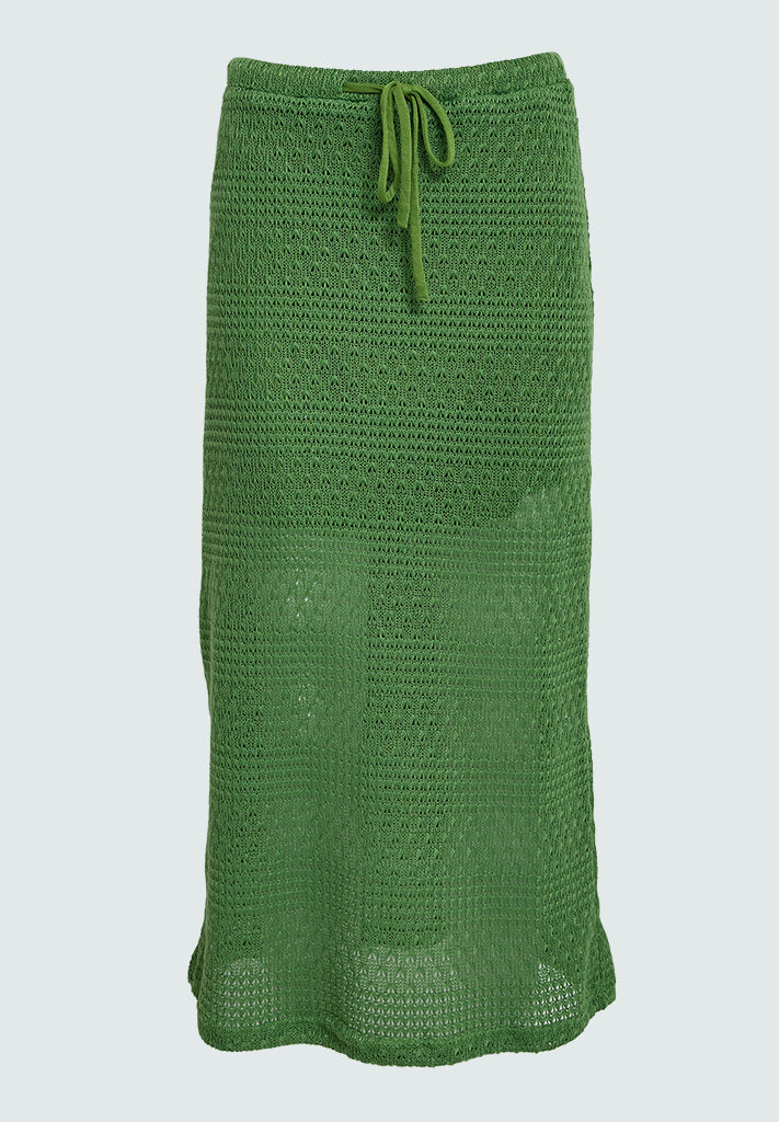 Desires DSFlora Midi Skirt Skirt 3035 Fluorite Green