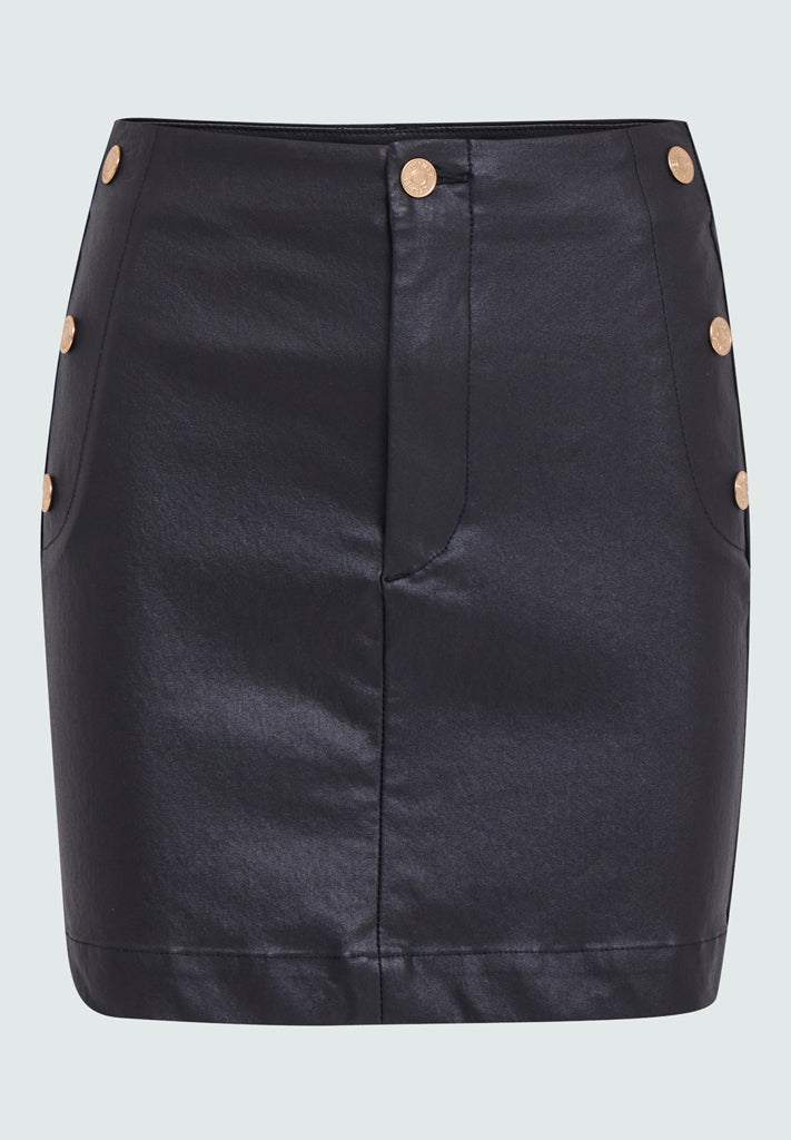 Desires DSFlorence Coated Skirt Skirt 9000 Black