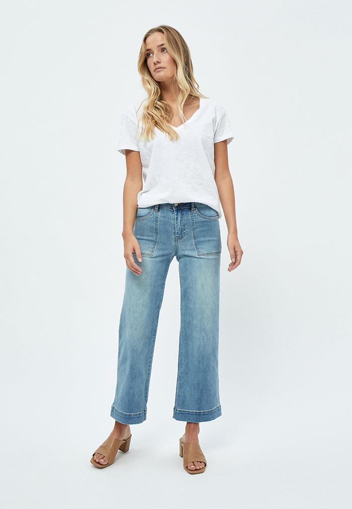 Desires DSFlorence HW Denim Pants Jeans 9630 Mid Light Blue Wash
