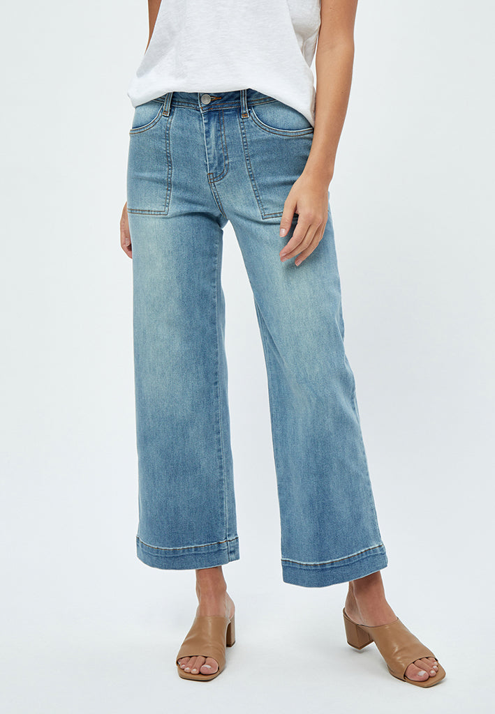 Desires DSFlorence HW Denim Pants Jeans 9630 Mid Light Blue Wash