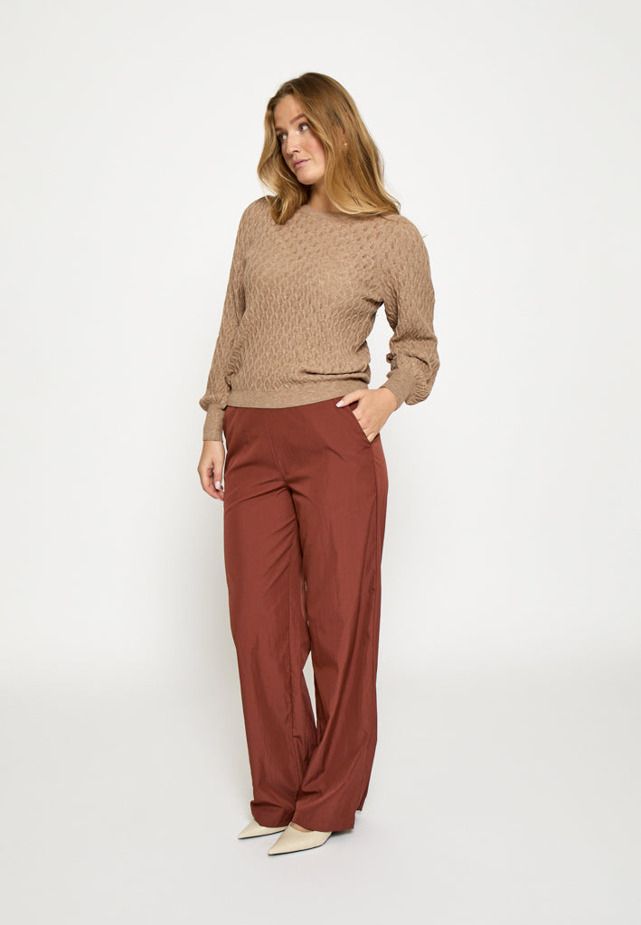 Desires DSGlenna Mid Waisted Pant Pant 5056 Cinnamon